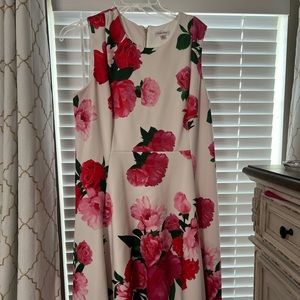 Calvin Klein Floral Dress Midi
